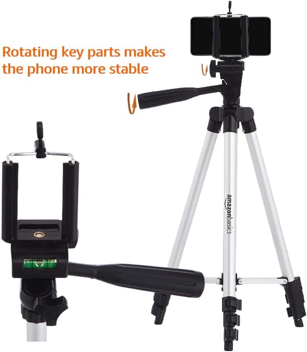 Amazon Basics 50" Aluminum Universal Smartphone Tripod