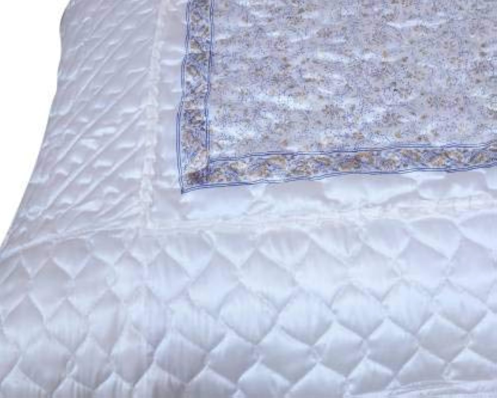 Satin Gold Printed Wedding Bedding Set, 4pc