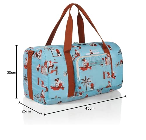 Image of American Tourister x Love Child by Masaba Packable Duffle Bag for Travel /Lightweight Polyester Foldable Duffel