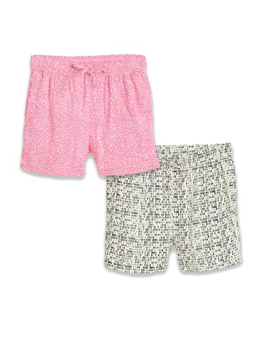 Image of Amazon Brand - Symbol Girls Regular Fit Printed Rayon Shorts | Elasticated Waistband | Age 2-14 Years