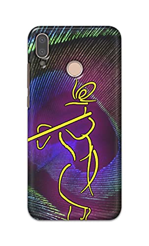 Image of PRINTFIDAA Lord Krishna On Peacock Feather Hard Back Cover for Huawei P20 Lite /Huawei Nova 3e, ANE-LX1, ANE-LX2, ANE-LX3 Back Cover -(P6) KAT1007
