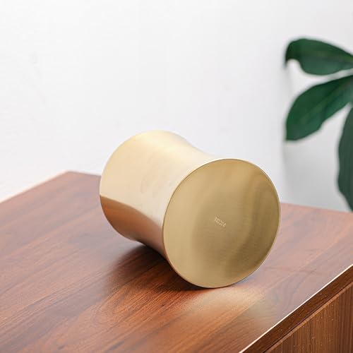 Bote de basura de acero inoxidable elegante y pequeño cubo de mesa duradero 7