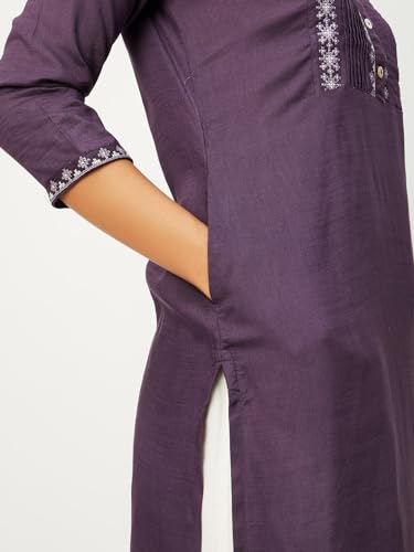 Image of Max Women's Rayon Regular Fit A Line Kurta
