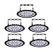 5pcs LED UFO Industrielampe, Sararoom LED Strahler 50W LED Scheinwerfer Kaltweiß 6000K 5000LM LED Strahler kaltweiß Gewerbliche Innenbeleuchtung,Industriebeleuchtung