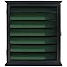 DisplayGifts 49 Golf Ball Display Case Cabinet Wall Rack Holder Frame with Lockable Door, Wall Mounted or Stand a Counter Top Black Finish Great Golfer's Gift