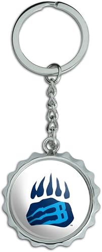 GRAPHICS & MORE Bob Jones University Secondary Logo Keychain Chrome Plated Metal Pop Cap Bottle Opener
