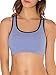 Fruit of the Loom Women's Built Up Tank Style Sports Bra, Blue GEM HTR W. BLK/WHT/Gry, 34
