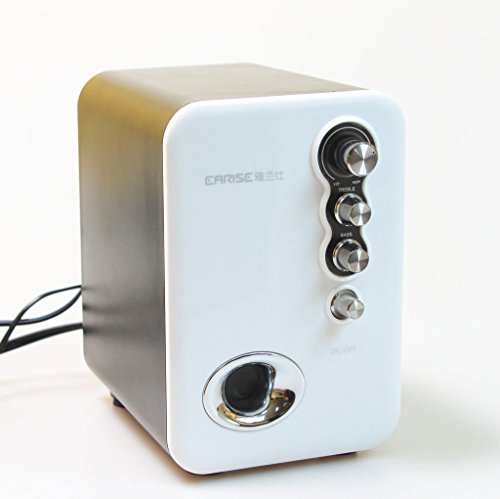 image for EARISE Q8 USB Powered 2.1 Stereo Computer Speakers with Subwoofer Whit