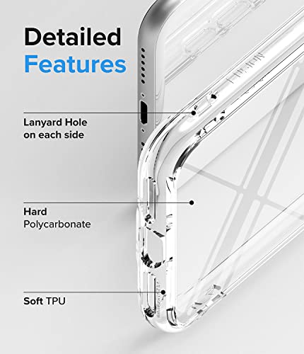 Ringke Fusion Compatible With Iphone Se 5G (3Rd Gen, 2022) 4.7-Inch, Iphone Se 2020, Iphone 8/7 Case, Transparent Hard Back Shockproof Bumper Phone Cover - Clear #TOP5