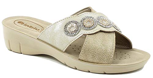 Inblu NF000014 Sabbia Ciabatte Donna Sottopiede