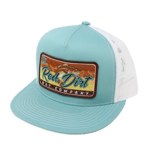 Image of Red Dirt Hat Company Fish Turq /White Cap