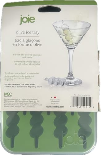 Molde de silicona para 11 cubos de hielo en forma de oliva miniatura 2