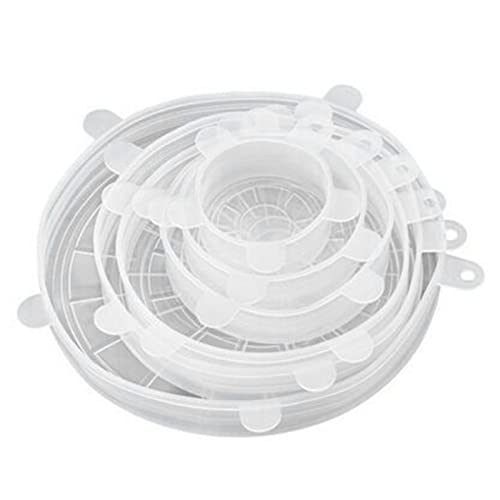 Tampas de Silicone, Tampas de Silicone, 6 Peças Tampas de Silicone Elástico Resistência a Alta Tempe