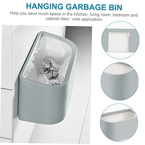 Papelera para colgar en pared para cocina y baño blanca miniatura 6