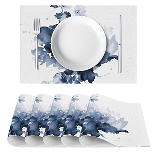 Set de table fleur aquarelle de qualité supérieure résistant à la chaleur - 3