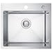 Produktbild CECIPA 50x45cm Spülbecken Edelstahl Eckig, Spüle Edelstahl Küche mit Hahnloch, Küchenspüle 1 Becken, Kitchen Sink, Einbauspüle Edelstahl inkl Siphon & ÜberOhne Seifenspender