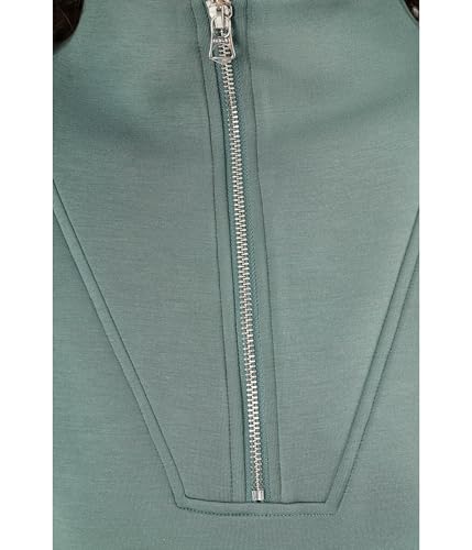 Image of Varley, Women's, Hawley 1 /2 Zip Sweat, Dark Forest, Medium