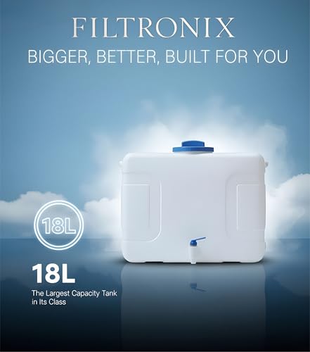 Image of RO Waste Water Storage Tank | High Capacity | 18 Litre | Premium Reject Water Tank | Large Capacity Utility Water Tank for Home & Commercial RO Systems | Durable, Wall-Mountable Design