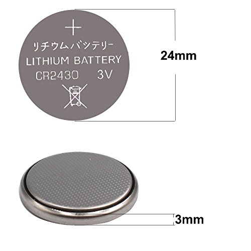 Batteria CR2430 al litio 3 V, bottone della