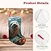 Jyckat 18 Inches Large Size Christmas Stockings, Seal pup in Water - Hold All Surprises,Super Soft Plush Cuffs Christmas Decorations Stocking for Party Decoration and Xmas Day