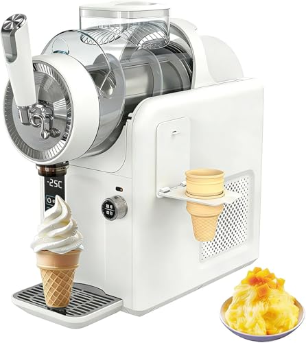 Máquina de helado, máquina profesional para granizados para uso doméstico y comercial, no necesita hielo, pantalla LED, fácil operación, perfecta para batidos y bebidas congeladas