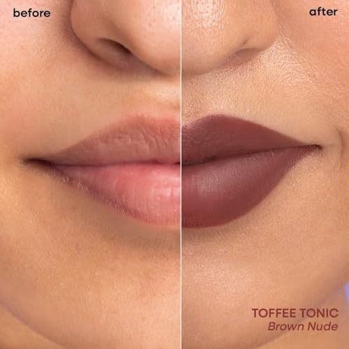 Image of Nykaa Superlight Lip Cloud Airy Mousse Matte Liquid Lipstick for Lip & Cheek (Toffee Tonic) 5ml