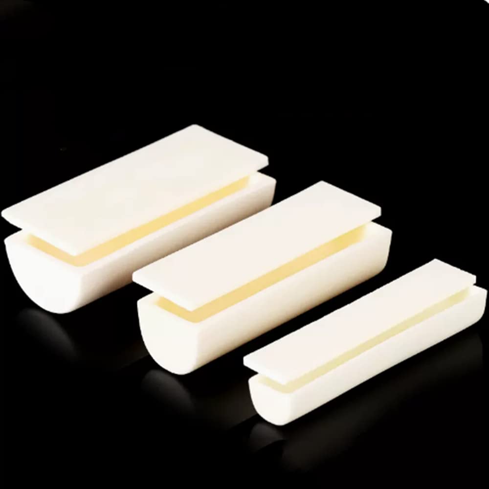 Crisol de barco ardiente semicírculo de corindón de alúmina de alta temperatura con tapa - 1600 ℃ a 1750 ℃ ​​1 pieza(42MLx100x40x25mm)