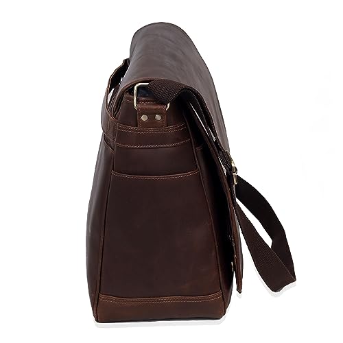 Full Grain Leather Messenger Bag for Men & Women2