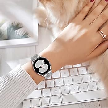 Amazon Com Trumirr Band For Galaxy Watch Active2 40mm 44mm Men Women mm Mesh Woven Stainless Steel Watchband Quick Release Strap Bracelet For Samsung Galaxy Watch 5 4 40mm 44mm Active