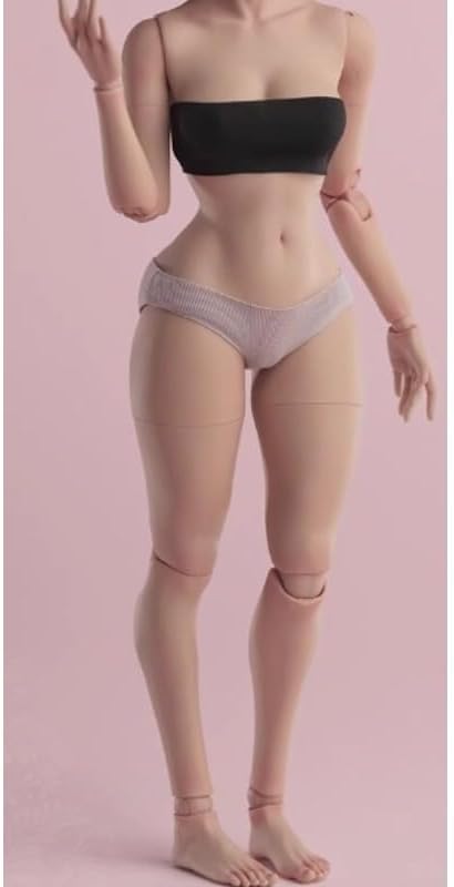 ximitoy Worldbox AT210 1/6 Scale Female Soldier Wasp Waist Body Model for 12'' Figures (Light TAN,1/6)