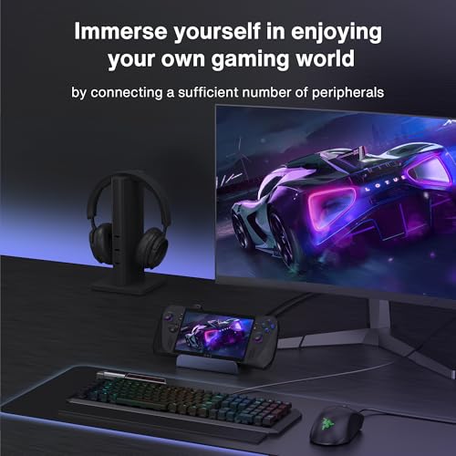 Image of iVANKY Legion Go /ROG Ally X /ROG Ally /Steam Deck Dock with 100W PD Charger, 8-in-1 Hub Docking Station with HDMI 4K@144Hz Gigabit Ethernet, USB-A 3.0 100W Charging USB-C Port for Valve Stream Deck