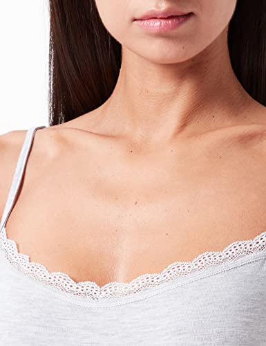 Lovable Women's Viscosa Undershirt, Grigio Melange, X-Large