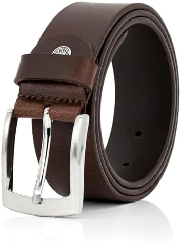 Lindenmann rund lederen extra lange riem 35mm breed wit