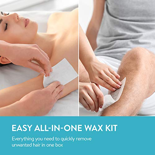 Gleebee Waxing Strips For Hair Removal Including 40 Body Trips And 20 Facial Strips For Face, Arms, Legs, Underarms And Bikini thumb #3