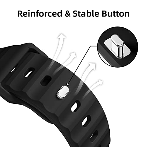 Bracelet de sport pour Apple Watch Ultra anti-transpiration silicone souple homme