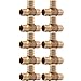 SharkBite 3/4 Inch Crimp Tee, Pack of 10, Brass Plumbing Fitting, PEX Pipe, PE-RT, UC370LFA10