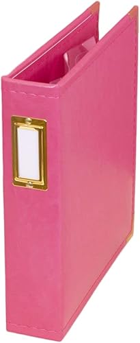 Miniatura 9 de Craftelier - Álbum de fotos de cuero ecológico con fundas de color rosa bebé, 2 anillos y 5 fundas de 6 x 8 pulgadas  Personalizable, perfecto para