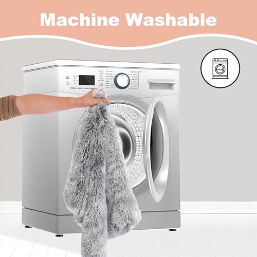 Bedfolks Waterproof Crate Bed, Plush Dog & Cat Bed with Removable Washable Cover, Faux Fur Kennel Pad, 23"x18", Dark Grey - Image 6