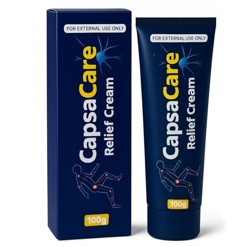 Beuifvo CapsaCare Neuropathy Relief Cream, Nerve Cream with Capsaicin, Arnica, Menthol, Fast Absorbing Formula for Feet, Hands, Legs, and Waist 100g (1pc)