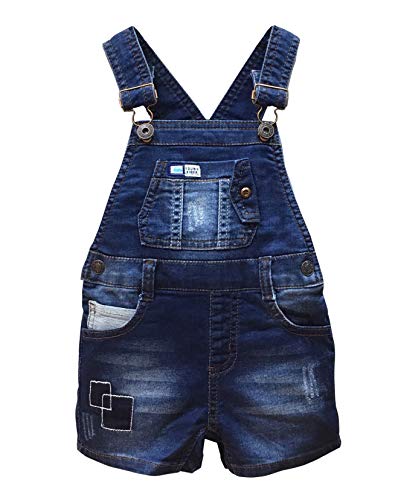 Kidscool Space Baby & Little Girls/Boys Summer Shorts,Adjustable Jean Shortall Overalls,Blue,6-12 Months #TOP4