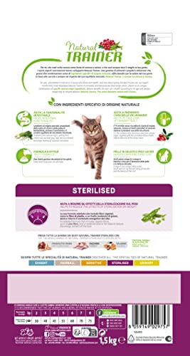 Trainer Gatto Natural Adulto Sterilizzato Tacchino 1,5 Kg - 4