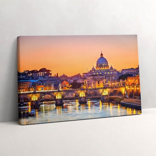 Tableau sur Toile Cathédrale St. Pierre Rome Habiller un Petit Mur Vide 30x20