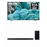 Samsung QLED 4K TV Q7FA 85 Zoll (214 cm) UHD AI Fernseher mit Quantum Dot für Reale Farben HW-B760GF B-Serie 5.1-Kanal-Soundbar mit kabellosem 6,5'-Subwoofer, Dolby Digital 5.1 & DTS Virtual