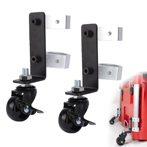 Roues avant doubles pour boîte à outils avec verrouillage de frein et pivot 360°