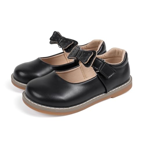 Toddler Girls Princess Dress Shoes Flower Girl Mary Jane Flats School Uniform Oxford for Wedding Party Church4