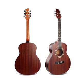 MLOPPTE Guitare,36 pouces guitare acoustique acajou Mini voyage Folk Guitarra pour les femmes hommes débutants 36 pouces… - Les Beatles, Paul McCartney, John Lennon, RIngo Starr, George Harrison