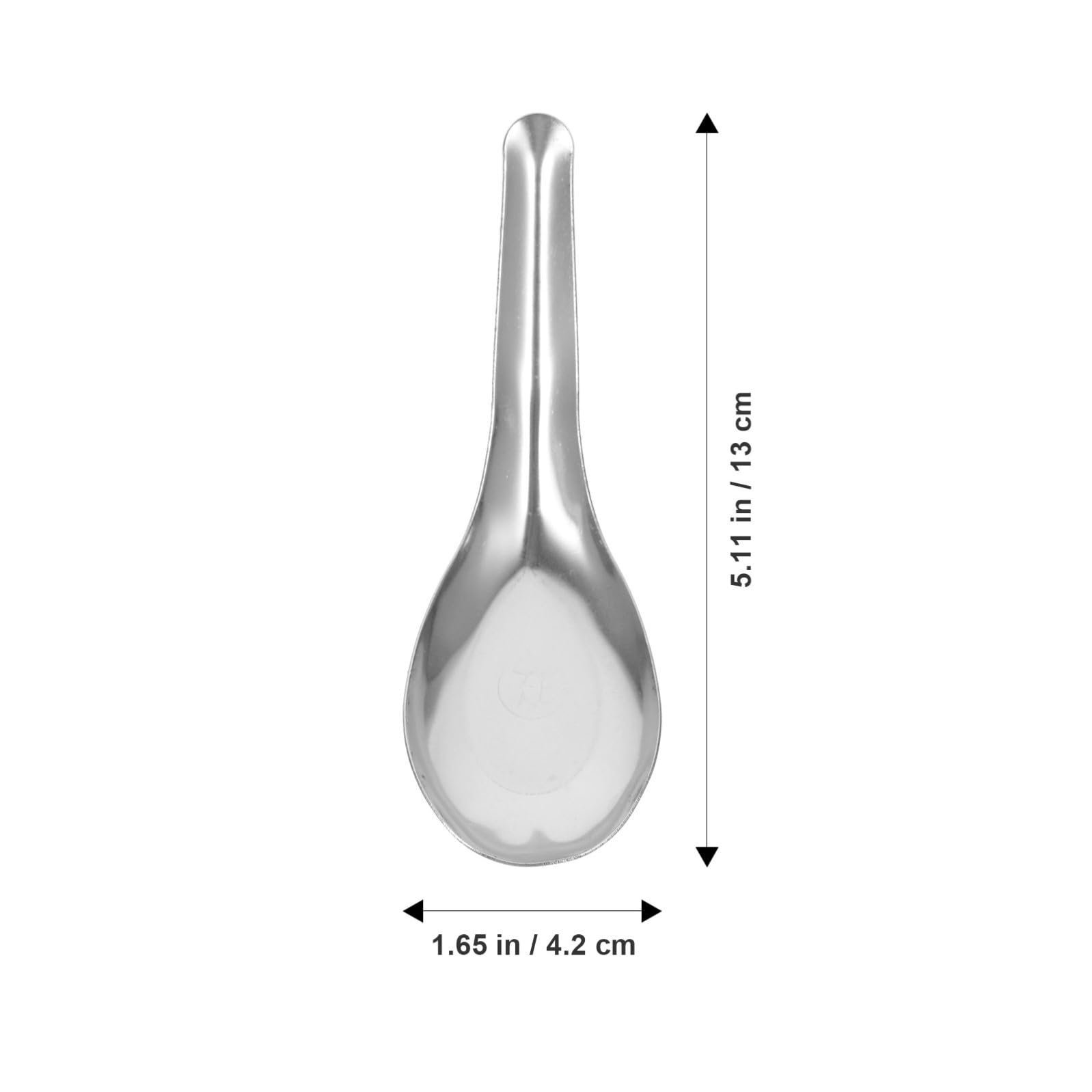 VANZACK Cucchiai da Zuppa Stili multipli Finitura Lucida 50 in Inossidabile Design Semplice ed Cucchiai Spessi Multiuso per Cena e Dessert Stili multipli