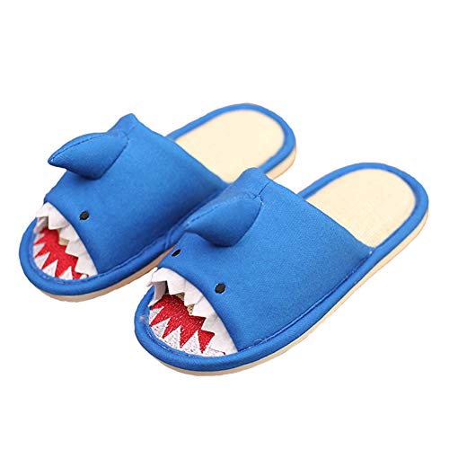 JLCP Zapatillas De Niños, Animales De Dibujos Animados De Algodón Y Lino Zapatos Cover