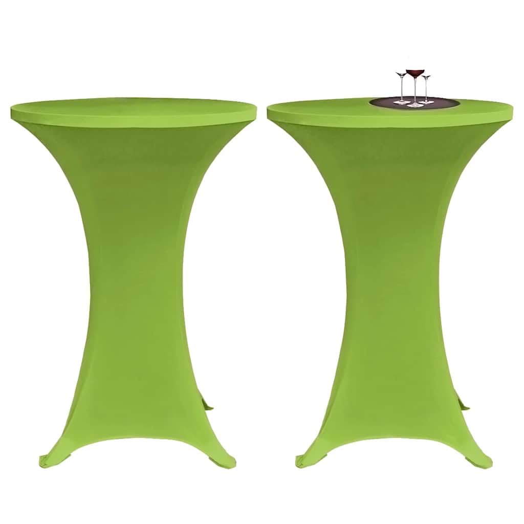 Nappe pour mariage et buffet vert 70x70x70 cm textile extensible de réception