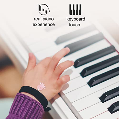 88 Touches Pondérées Clavier Piano Piano Numérique Instrument De Musique Piano Avec Support De Clavier Avec Connexion Bluetooth Pédale De Sustain for Les Cadeaux D’anniversaire De Vacances (Color : B - Les Beatles, Paul McCartney, John Lennon, RIngo Starr, George Harrison 88 Touches Pondérées Clavier Piano Piano Numérique Instrument De Musique Piano Avec Support De Clavier Avec Connexion Bluetooth Pédale De Sustain for Les Cadeaux D'anniversaire De Vacances (Color : B – Image 4